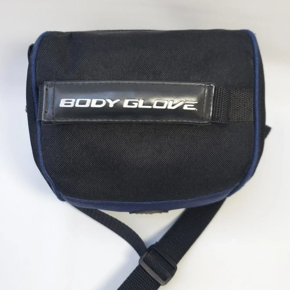 Fellowes Body Glove Camera Bag Padded with Shoulder Strap Pockets Blue Black